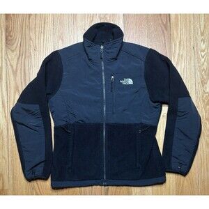 The North Face Denali Polartec Fleece Jacket Womens Small Black Full Zip Casual